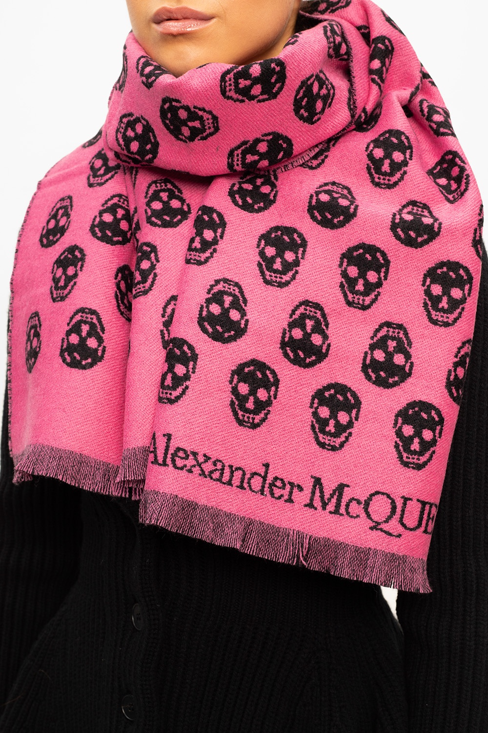 Pink skull hot sale scarf